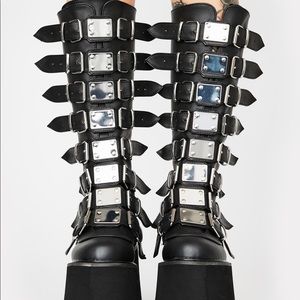 Demonia Damned Platform festival Boots size 9